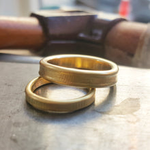 Load image into Gallery viewer, Wedding bands. The beauty of imperfection.