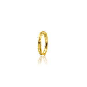 Twistet 18 carat gold ring