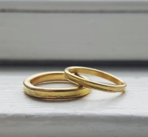 Wedding bands. The beauty of imperfection.