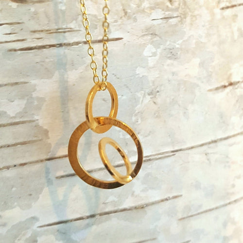 Galaxy necklace small in goldplated silver