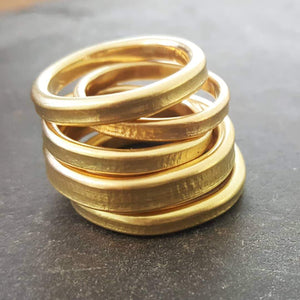 Wedding bands. The beauty of imperfection.