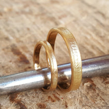 Load image into Gallery viewer, Wedding Bands. The beauty of imperfection - light.